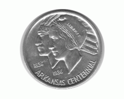 Halve Dollar 1936 Arkansas 1/2 Silber Dollar