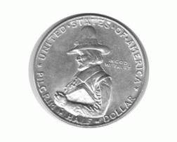 Halve Dollar 1920 Pilgrim Fathers Mayflower 1/2 Silber Dollar