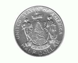 Halve Dollar 1920 Maine 1/2 Silber Dollar