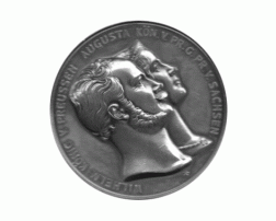Preussen Wilhelm Medaille 1861-1888 Silberhochzeit