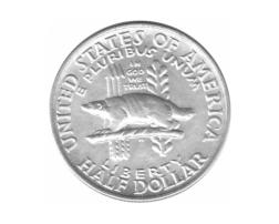 Halve Dollar 1936 Wisconsin 1/2 Silber Dollar