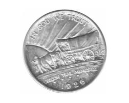 Halve Dollar 1926 Oregon 1/2 Silber Dollar