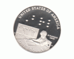 1 Dollar USA 2009 Louis Braille