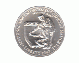 1 Dollar, USA 1997, Polizeidenkmal