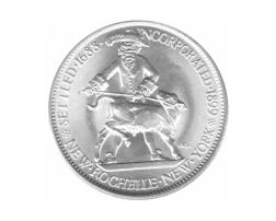 Halve Dollar 1938 New Rochelle 1/2 Silber Dollar