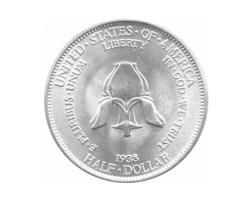 Halve Dollar 1938 New Rochelle 1/2 Silber Dollar