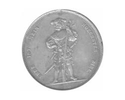 Schweiz 5 Franken 1857 Bern Schützentaler