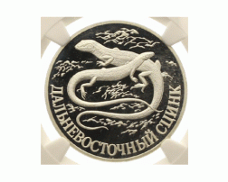 Rubel Silber Russland 1998 Japanische Streifenskinke