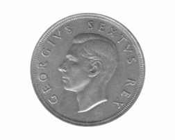 Südafrika 5 Shilling Georg 1951