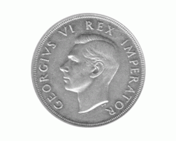 Südafrika 5 Shilling Georg 1947