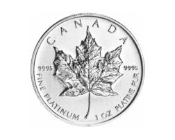 Kanada Platin Maple Leaf 1/2 Unze kaufen und verkaufen