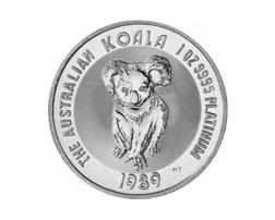 Platin Koala 1 Unze 1989 Australien Perth Mint