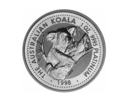 Platin Koala 1 Unze 1998 Australien Perth Mint