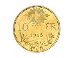 10 Franken Schweizer Vreneli