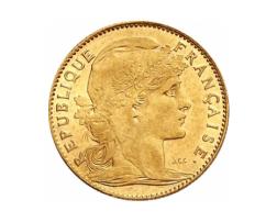 10 Franc Frankreich Marianne Hahn 1899-1914