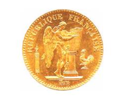 20 Franc Frankreich stehender Engel 1871-1898