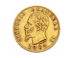 Italien 20 Lire Vittorio Emanuele II 1861-1878