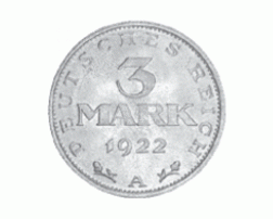 Kursmünze 3 Reichsmark