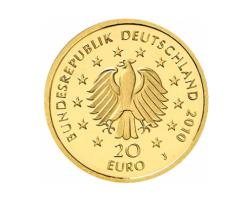 20 Euro Goldmünze Eiche 2010 Deutscher Wald mit Zertifikat