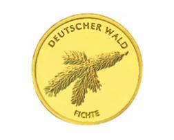 20 Euro Goldmünze Fichte 2012 Deutscher Wald mit Zertifikat