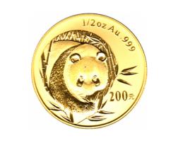 China Panda 1/2 Unze 2003 Goldpanda 200 Yuan