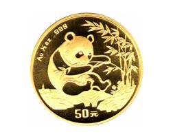 China Panda 1/2 Unze 1994 Goldpanda 50 Yuan