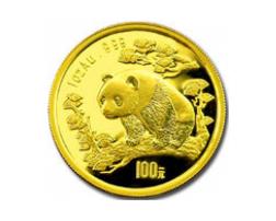 China Panda 1/10 Unze 1997 Goldpanda 10 Yuan in original Folie eingeschweißt