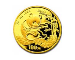 China Panda 1/10 Unze 1994 Goldpanda 10 Yuan in original Folie eingeschweißt
