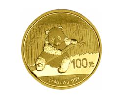China Panda 1/4 Unze 2014 Goldpanda 100 Yuan