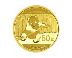 China Panda 1/10 Unze 2014 Goldpanda 50 Yuan