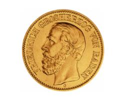 10 Mark Kaiserreich Baden 1875-1888 Friedrich I Jaeger 186