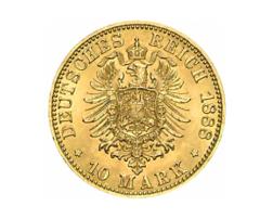 10 Mark Kaiserreich 1888 Preussen Friedrich III Jaeger 247