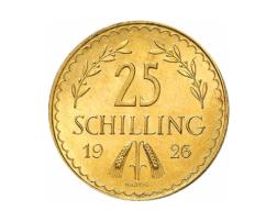 25 Schilling Österreich Goldmünze 1918 bis 1938