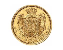 10 Kronen Dänemark Christian X 1913-1917