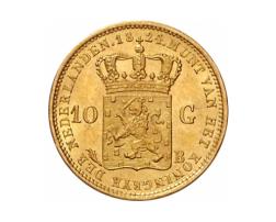 10 Gulden König Wilhelm 1875-1889 Niederlande Holland