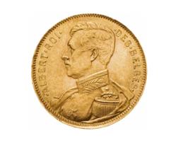 20 Francs Belgien König Albert in Uniform 1914