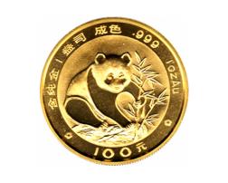 China Panda 1 Unze 1988 Goldpanda 100 Yuan