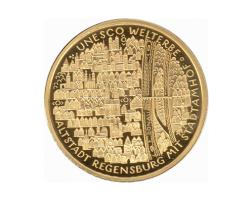 100 Euro Goldmünze 2016 UNESCO Weltkulturerbe Altstadt Regensburg