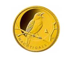20 Euro Goldmünze Nachtigall 2016 Heimische Vögel