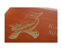 Hochwertige Holz Münzkassette Silber Kookaburra 1 Kilo