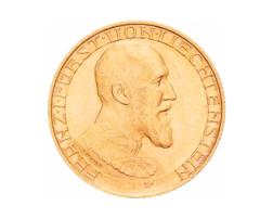 10 Franken Liechtenstein Goldmünze Fürst Franz I 1930