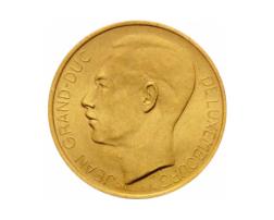 20 Francs Luxemburg Goldmünze Krönung Großherzog Jeans 1964