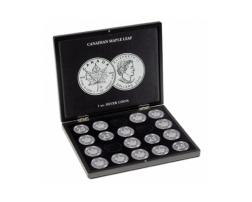 Münzkassette für Maple Leaf Silbermünzen
