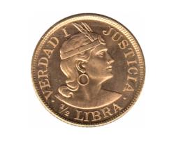 1/2 Libra Peru Goldmünze Südamerika