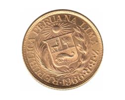 1/2 Libra Peru Goldmünze Südamerika