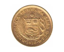 1/5 Libra Peru Goldmünze Südamerika