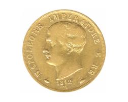 Italien Gold unter Napoleon 40 Lire Napoleon I 1812