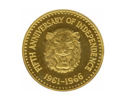 Sierra Leone 1/4 Golde 1966 Anniversary of Independence
