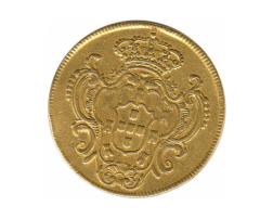 Portugal 6400 Reis Goldmünze Maria 1802