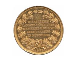 Altdeutschland Bayern Ludwig II Goldmedaille 12 Dukaten 1882